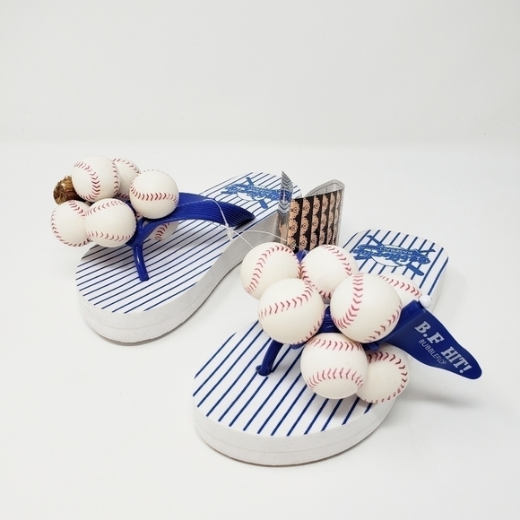 BUBBLEFLOP Baseball flip flop sandal NWT - Picture 4 of 7
